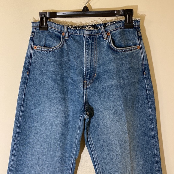 NWT Reformation Mariah Cut Off Waistband Straight Jeans size 29 but fits a 27 - Picture 12 of 17